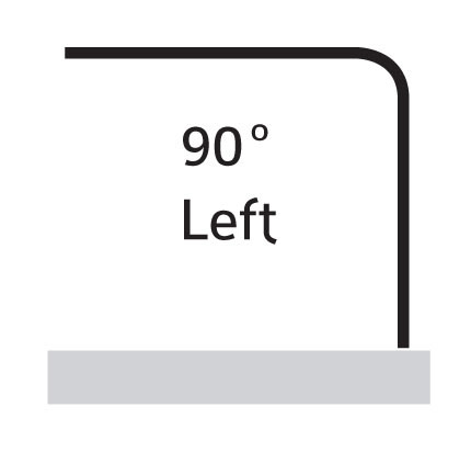 90° Left
